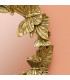 Wall mirror gold polyresin Convex 19x19cm