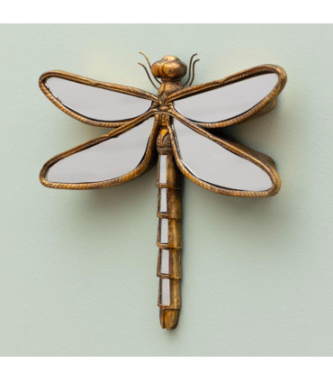 Wall Decoration gold resine dragonfly 26x35cm