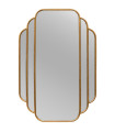 Wall mirror gold metal 63.5x2.5x90cm