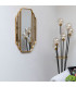 Miroir en métal doré art déco 63.5x2.5x90cm