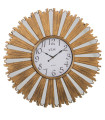 Wall Clock gold with mirrors 58x58x4cm