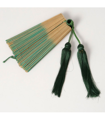 Wall decoration bamboo green fan 70x60x3cm