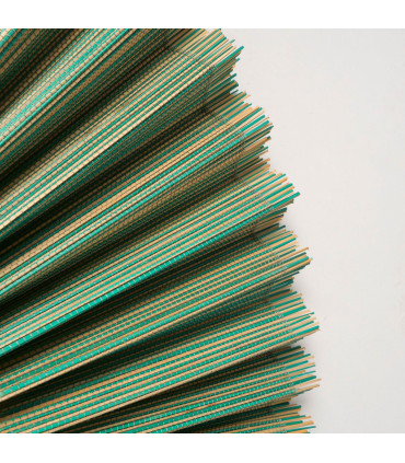Wall decoration bamboo green fan 70x60x3cm
