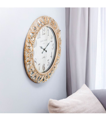 Wall Clock gold 68x68x6.5cm