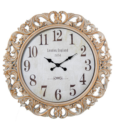 Wall Clock gold 68x68x6.5cm