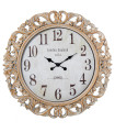 Grande horloge murale dorée 68x68x6.5cm
