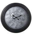 Horloge murale ronde noire 58x58x6cm