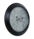 Horloge murale ronde noire 58x58x6cm