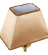 Table Lamp grey Metal and beige lampdshade