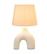 Table Lamp blue ceramic and white lampdshade