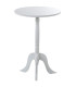 Table d'appoint ronde en bois blanc 30x30x54cm