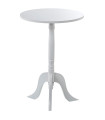 Side Table white wood 30x30x54cm