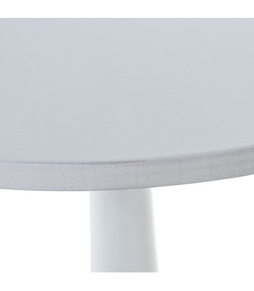 Table d'appoint ronde en bois blanc 30x30x54cm