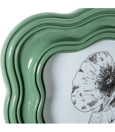 Photo Frame Resine green 14.5x2x19.5cm