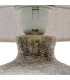 Table Lamp grey ceramic and beige lampdshade 20x20x28cm