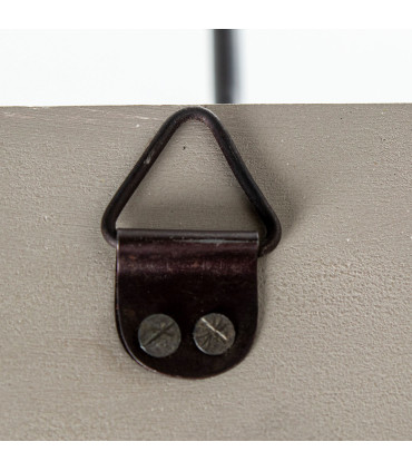 Wall Coat Rack Wood, Metal and Ceramic 48x2x10cm