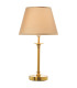 Table Lamp grey Metal and beige lampdshade
