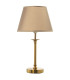 Table Lamp grey Metal and beige lampdshade