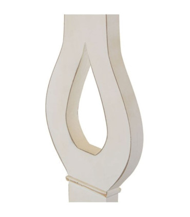 Console classique blanc et bois 121x31x79cm