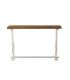 Console classique blanc et bois 121x31x79cm