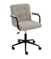 Desk Armchair grey tissue 57.5x59x101cm