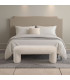 Set of 3 bench Classic beige 126x43x50cm