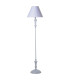 Lampadaire classique blanc métal 38x38x155cm