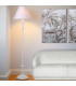 Floor Lamp white metal 38x38x155cm