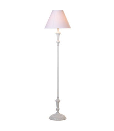 Floor Lamp white metal 38x38x155cm