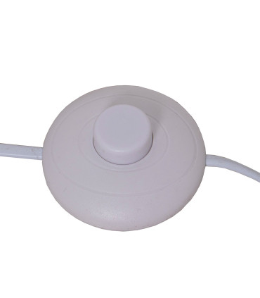 Floor Lamp white metal 38x38x155cm