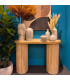 Console bois design 119x40x81cm
