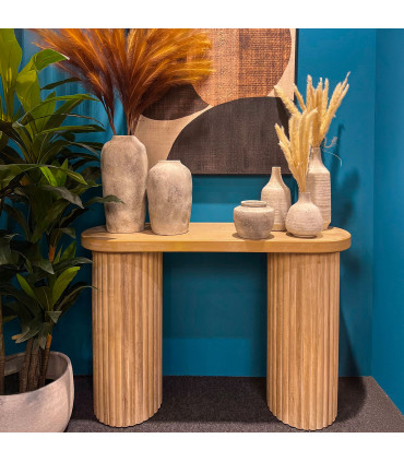 Console bois design 119x40x81cm