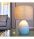 Table Lamp beige ceramic 20x20x28cm