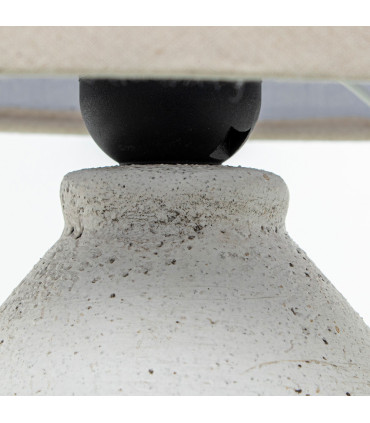 Table Lamp beige ceramic 20x20x28cm