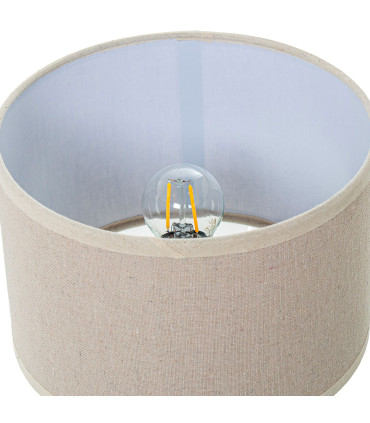 Table Lamp beige ceramic 20x20x28cm