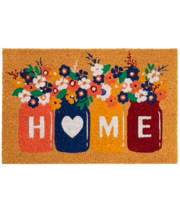 Coco Doormat flowers home 60x40x1.5cm