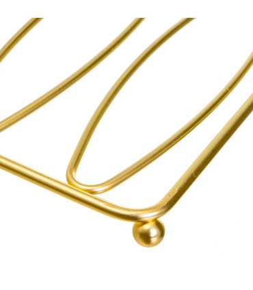 Trivet gold metal 19x19x1cm