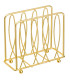 Porte serviettes métal doré 15x6,5x13cm