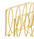 Porte serviettes métal doré 15x6,5x13cm