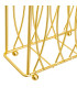Porte serviettes métal doré 15x6,5x13cm