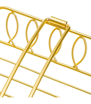 Paper towels holder gold metal 19x19x6.5cm