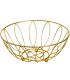 Corbeille à fruits en métal doré 26x26x11cm