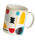 Set de 3 mugs en céramique design abstrait 340ml