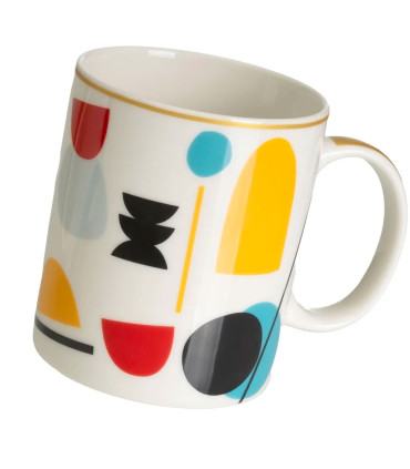 Set of 3 mugs flowers and birds 340ml