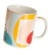 Set de 3 mugs en céramique design abstrait 340ml