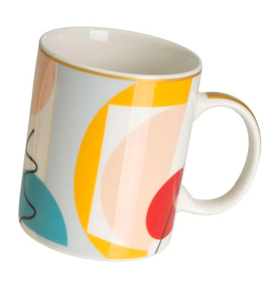 Set of 3 mugs flowers and birds 340ml