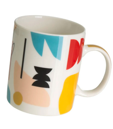 Set of 3 mugs flowers and birds 340ml