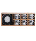 Set de 6 tasses en céramique noire et blanche 100ml