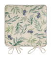 Coussin de chaise olives 40x40x2cm