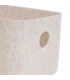 Set de 3 paniers de rangement multiusage en feutre beige 36x27x16cm